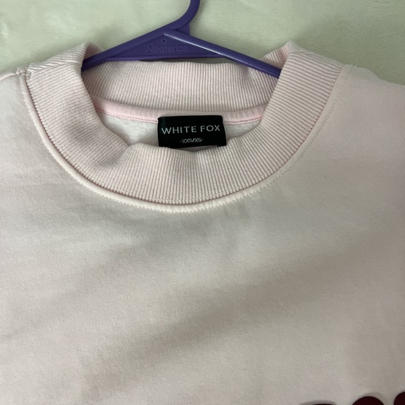 White Fox Pink Sweatshirt - Picture 2 of 2